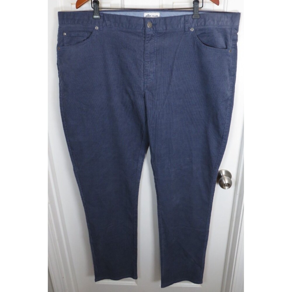 Peter Millar Pants Mens 44x35 Blue Superior Soft Corduroy 5 Pocket Trousers
